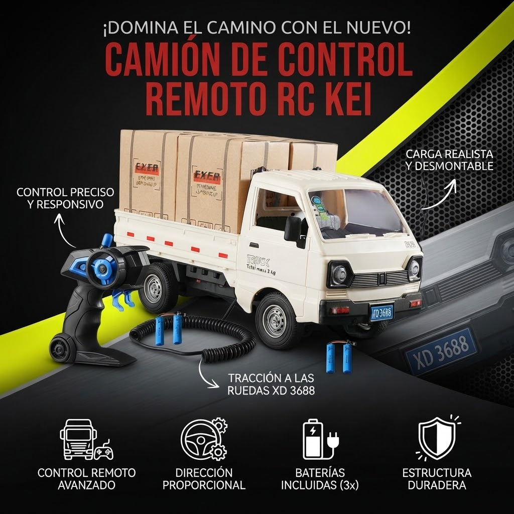 Camión de control remoto RC Kei