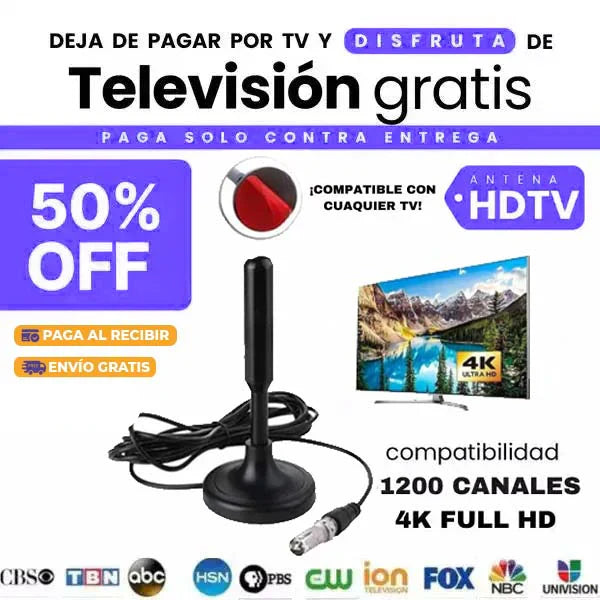 Antena TDT Libre 4k