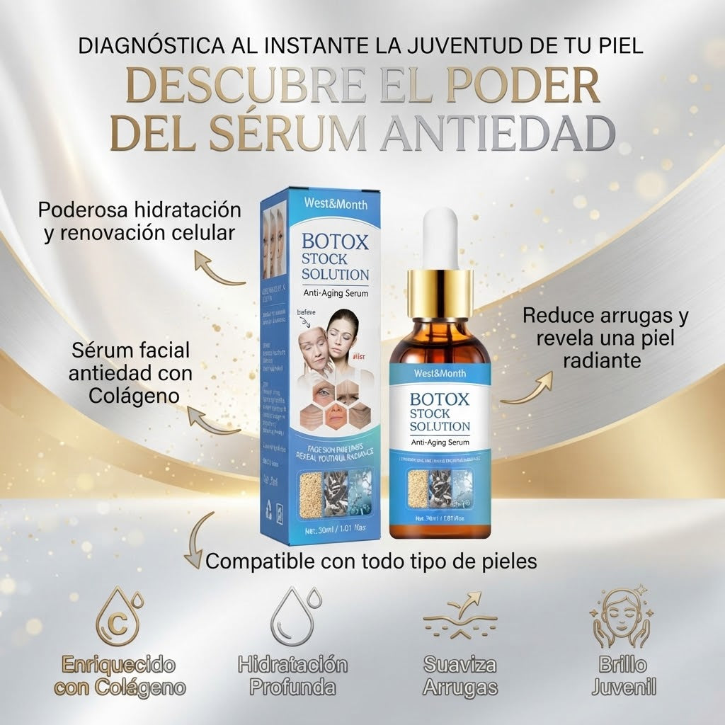 Sérum Facial Hidratante con Colágeno y Elastina