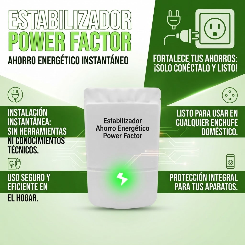 Estabilizador Ahorro Energético Power Factor