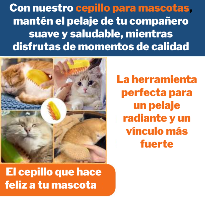 Cepillo para Mascotas 3 en 1