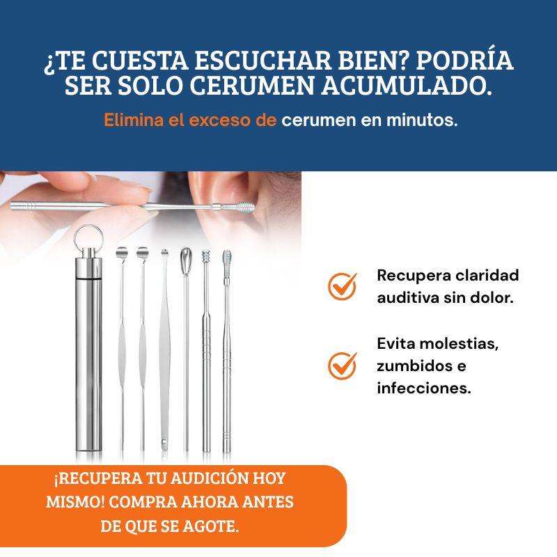 Kit Limpiador de Oídos Portátil