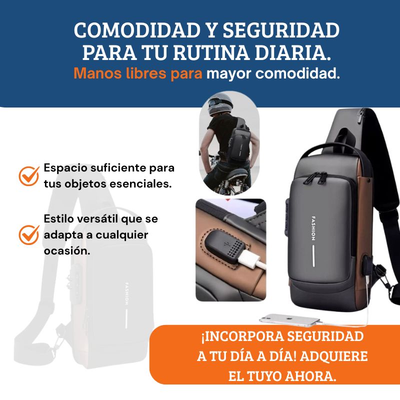 Bolso Manos Libres Antirrobo