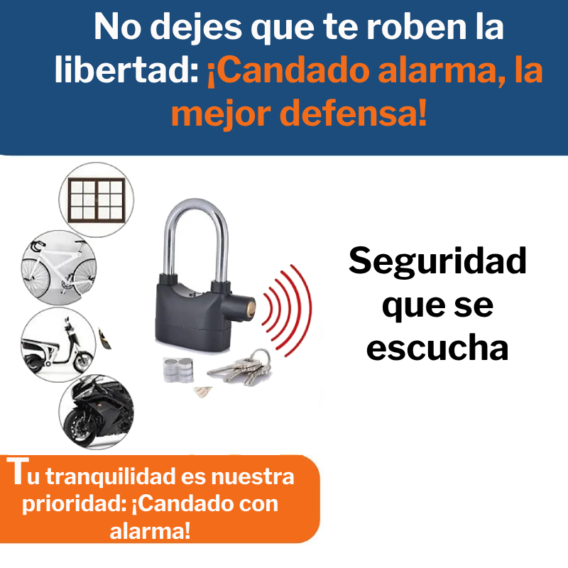 Candado Alarma para Motos