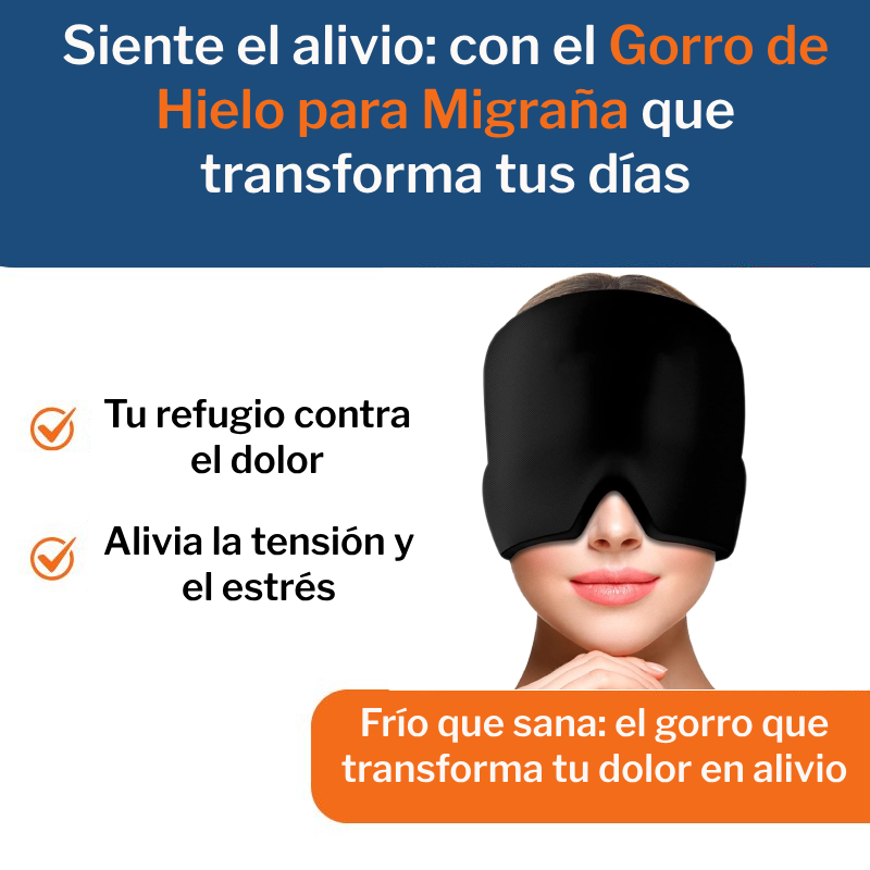 Gorro de hielo para migraña