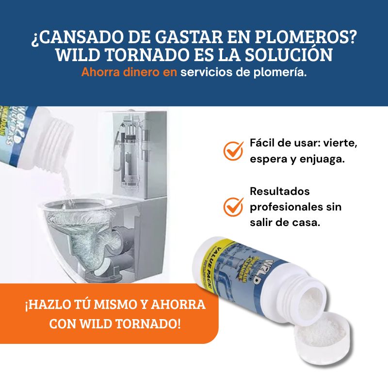 Destapa cañerías Wild Tornado