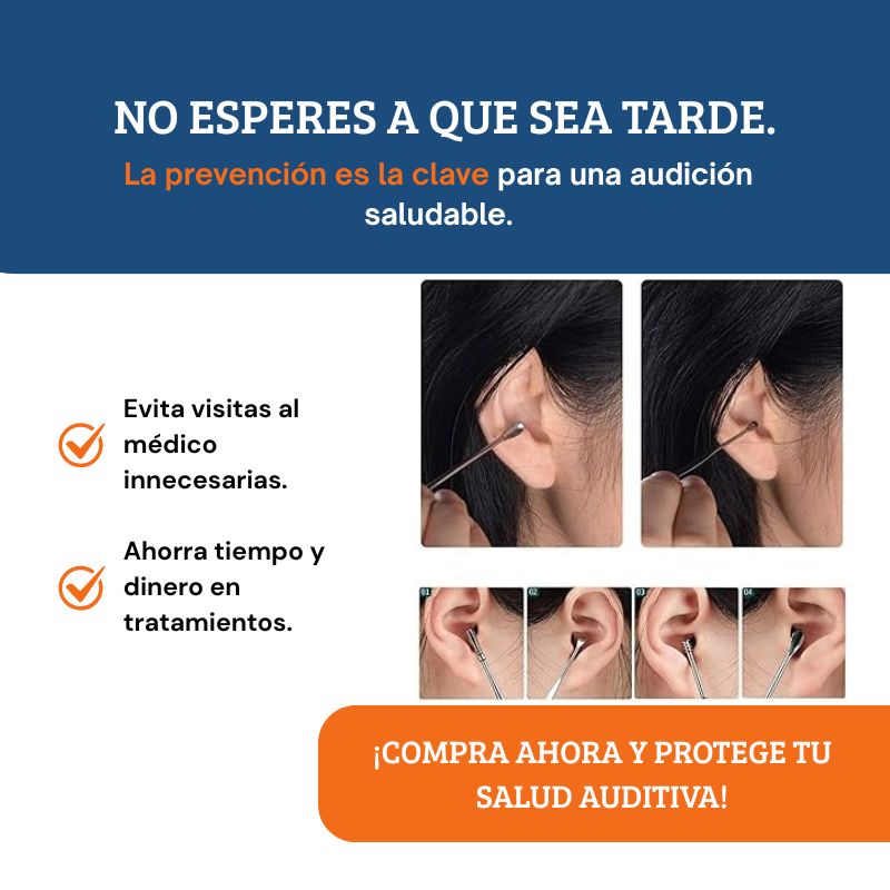 Kit Limpiador de Oídos Portátil