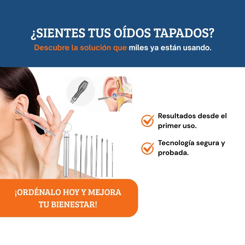 Kit Limpiador de Oídos Portátil