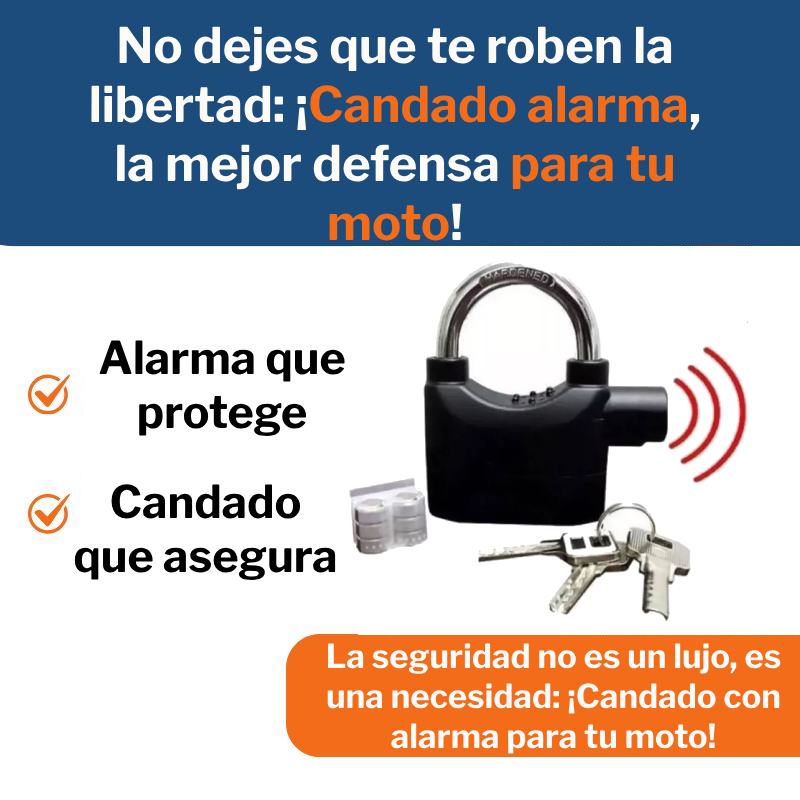 Candado Alarma para Motos