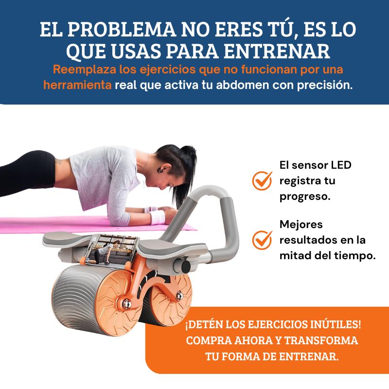 Rueda Abdominal Doble Antirrebote