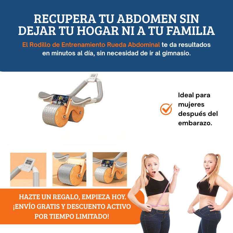 Rueda Abdominal Doble Antirrebote