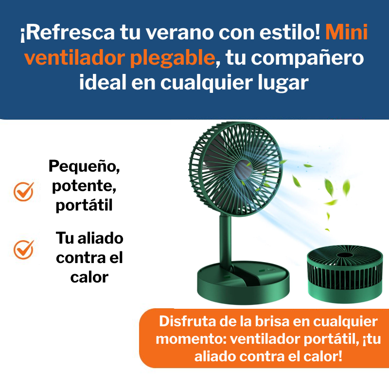 Mini Ventilador Plegable Portátil