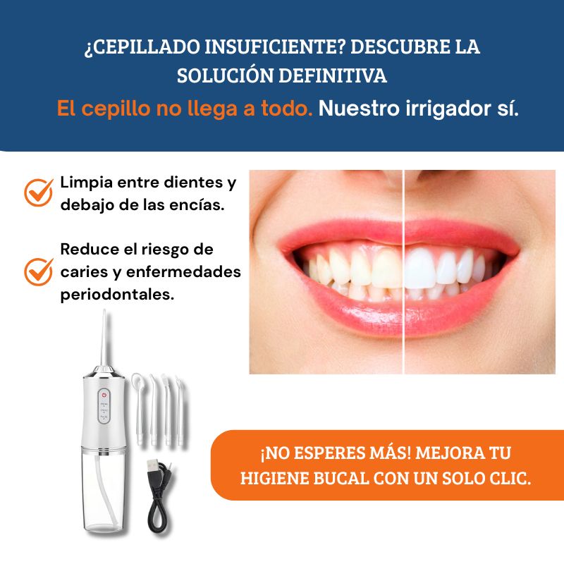 Irrigador Oral Limpiador de Dientes