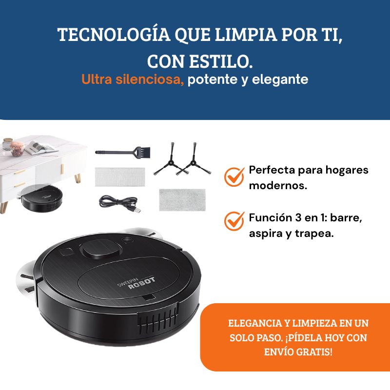 Aspiradora Robot 3 en 1