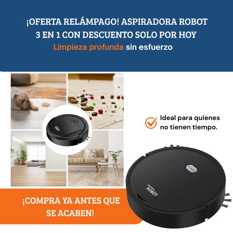 Aspiradora Robot 3 en 1