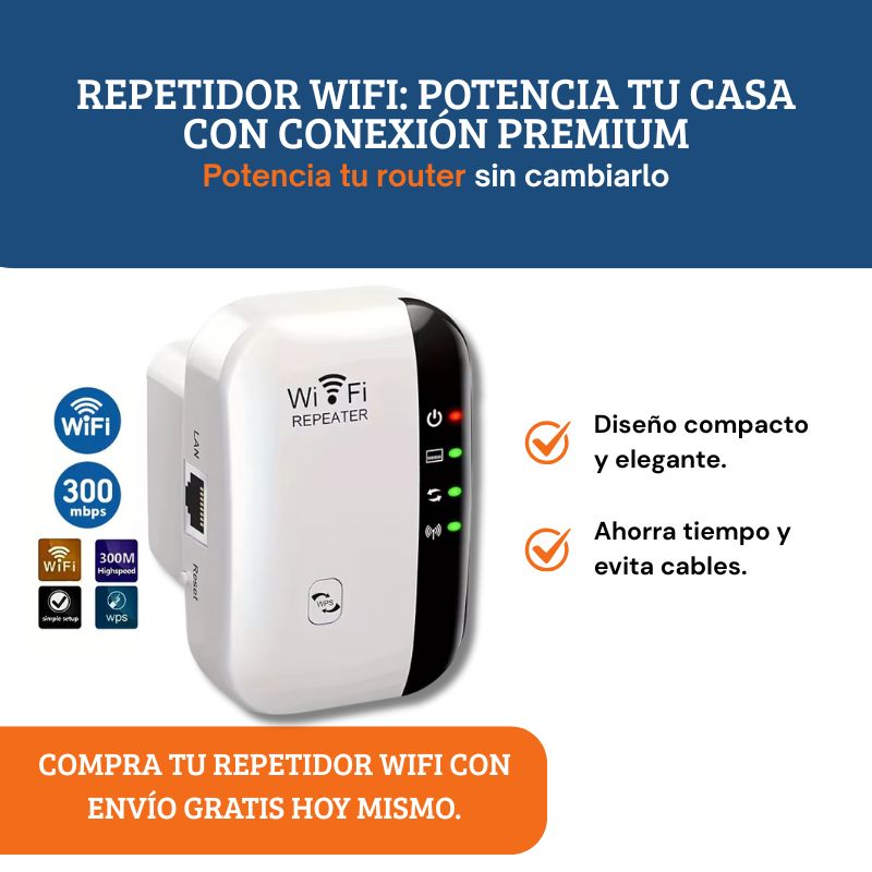 Repetidor WiFi G de 300 Mbps