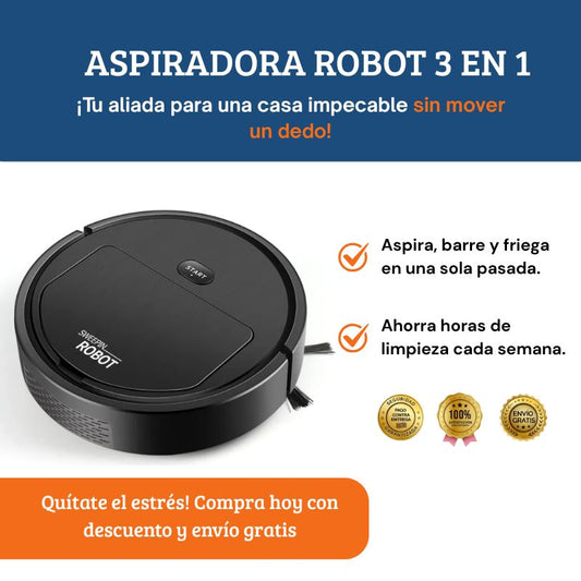 Aspiradora Robot 3 en 1