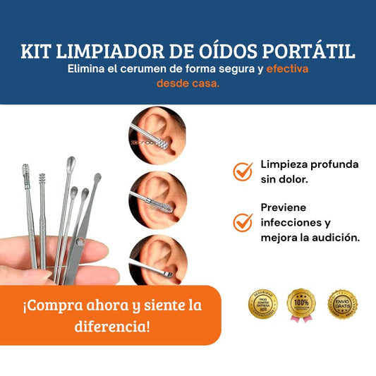 Kit Limpiador de Oídos Portátil