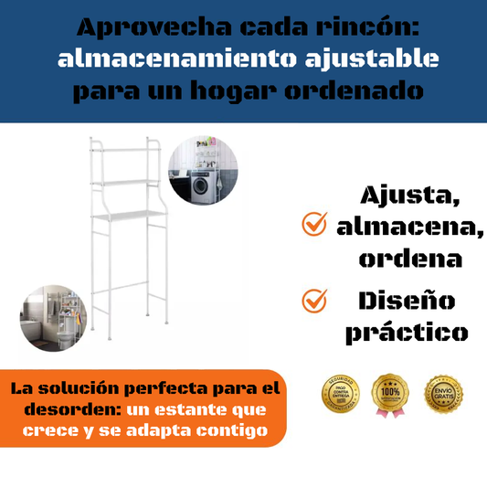 Estante de almacenamiento de metal ajustable