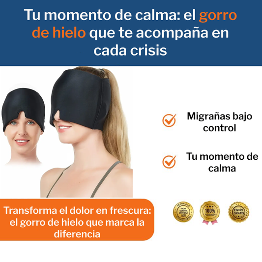 Gorro de hielo para migraña