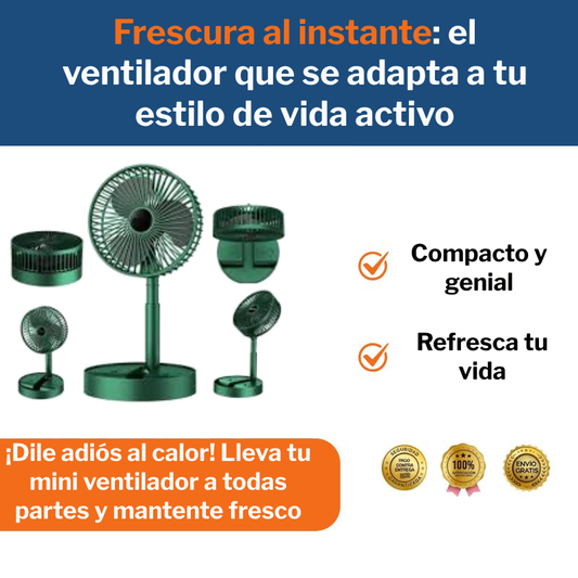 Mini Ventilador Plegable Portátil