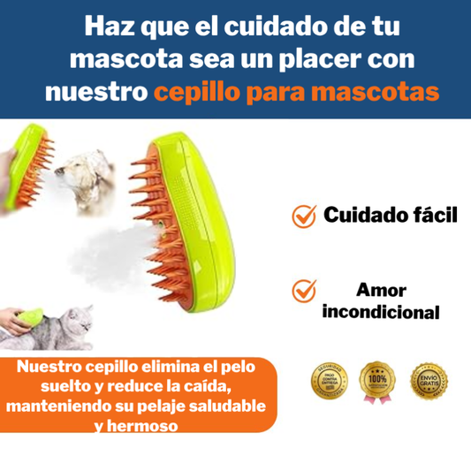 Cepillo para Mascotas 3 en 1