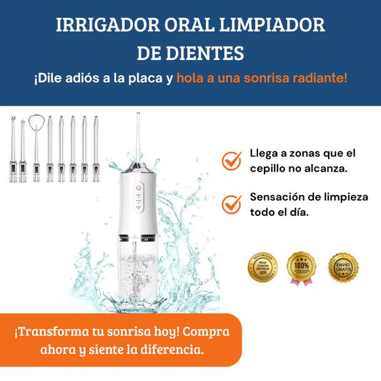 Irrigador Oral Limpiador de Dientes