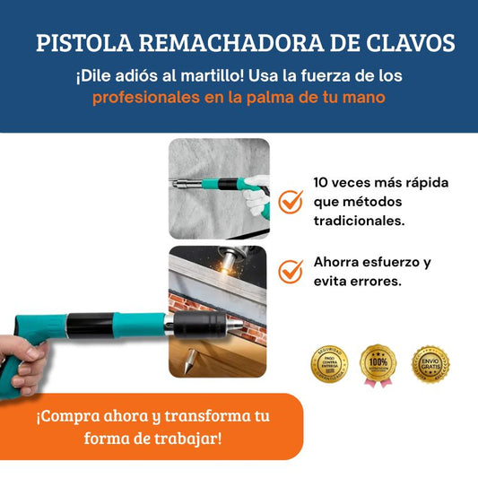 PISTOLA REMACHADORA DE CLAVOS PROFESIONAL