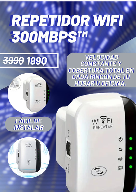 Repetidor de Señal Wi-Fi 300mbps