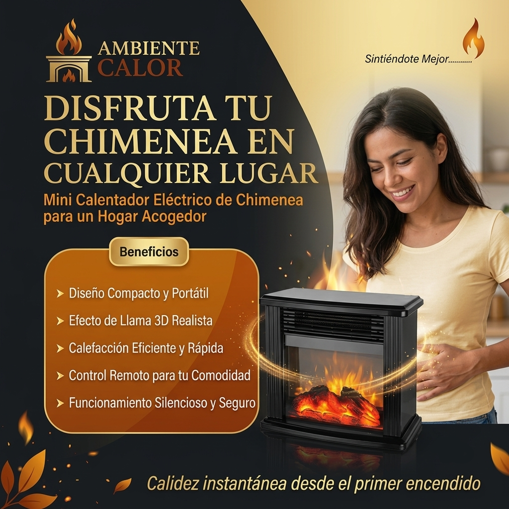 Mini Calentador Eléctrico de Chimenea