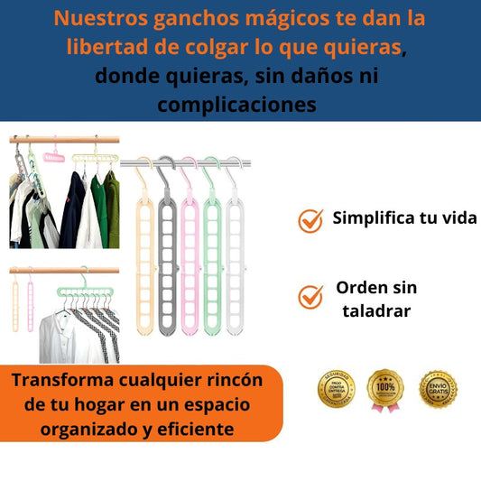 SET DE 6 GANCHOS MÁGICOS