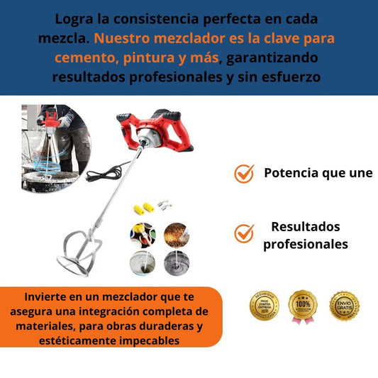 Mezclador Eléctrico para Cemento