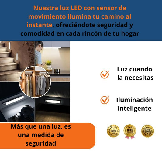 Luz Led con Sensor de Movimiento