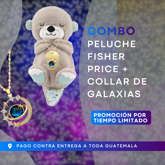 COMBO: Peluche Fisher Price y Collar de Galaxias