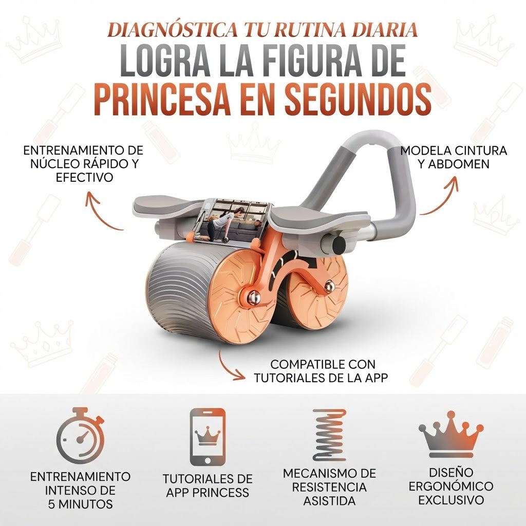 Rueda Abdominal Doble Antirrebote