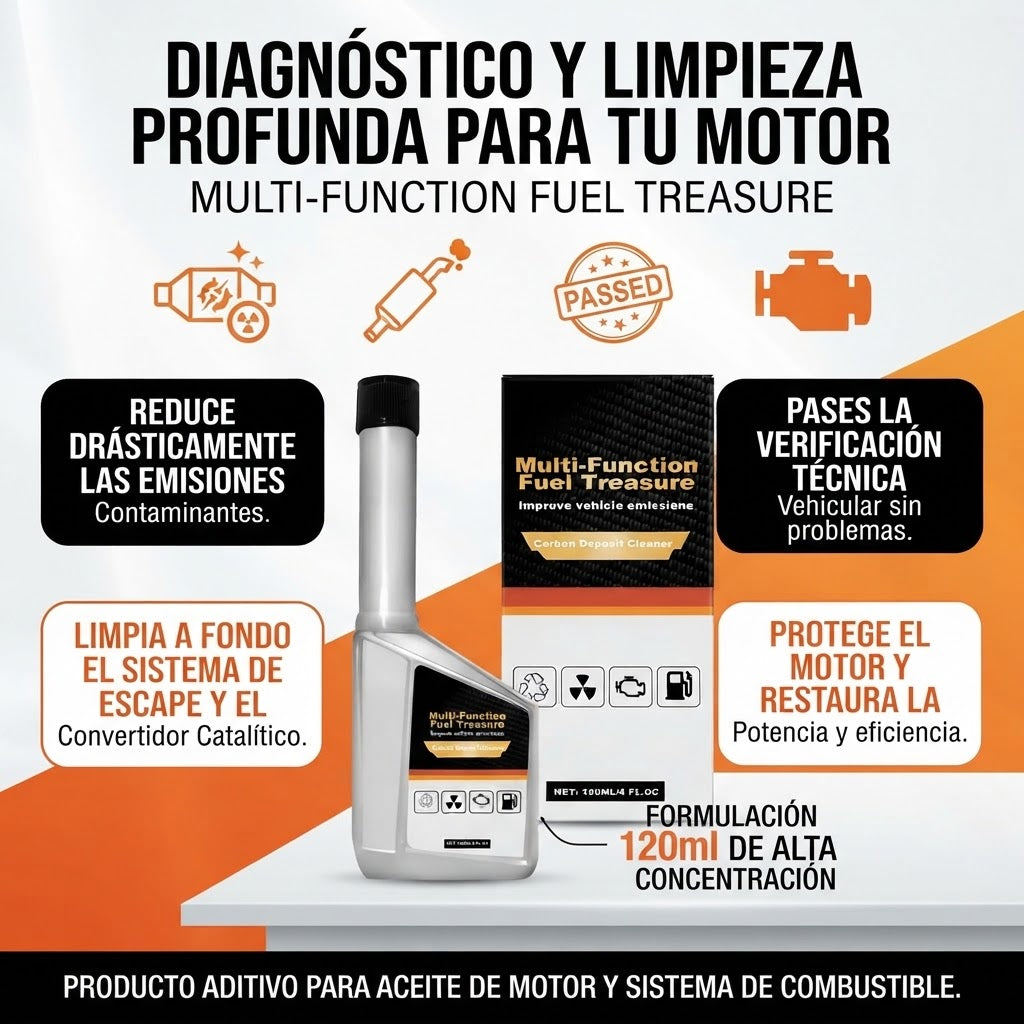 Limpiador Catalítico de 120ml Aditivo Para Aceite De Motor