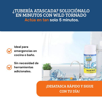 Destapa cañerías Wild Tornado
