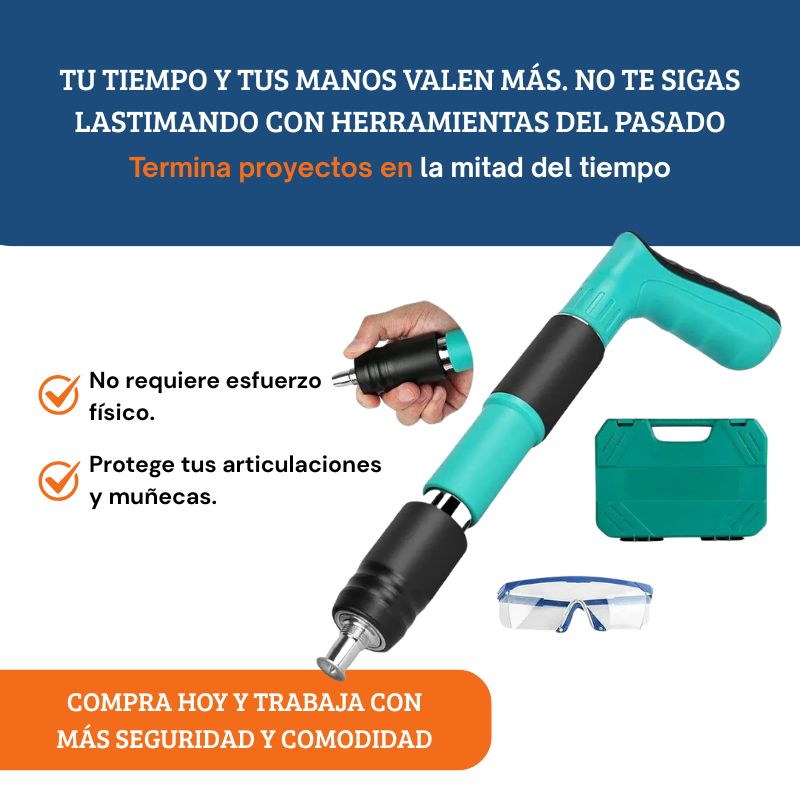 PISTOLA REMACHADORA DE CLAVOS PROFESIONAL