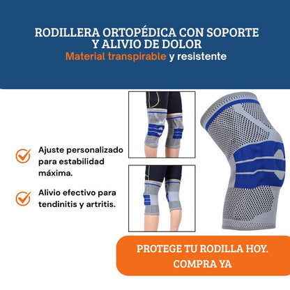 Rodillera ortopédica con soporte