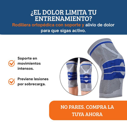 Rodillera ortopédica con soporte