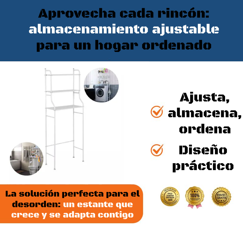 Estante de almacenamiento de metal ajustable