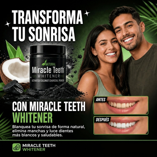 Blanqueador Dental Natural Carbón de Coco