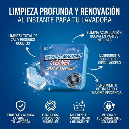 Pastillas Efervescentes Limpieza De Máquina Lavadora 12 Uds
